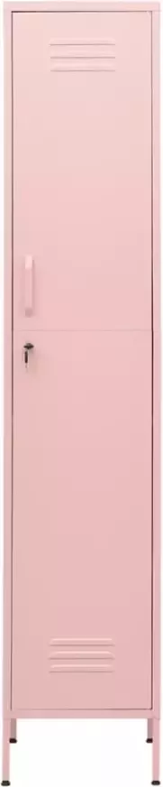 VidaXL Prolenta Premium Lockerkast 35x46x180 cm staal roze - Foto 5