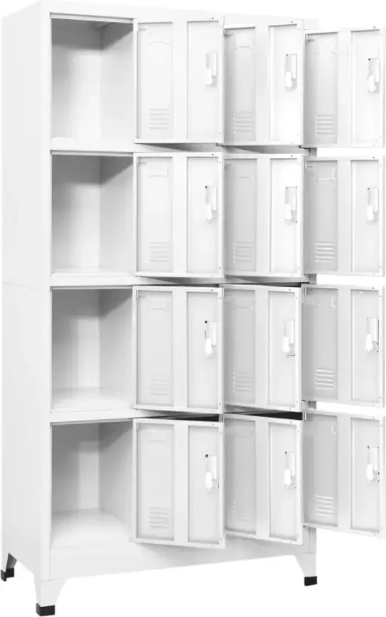 Vida XL Lockerkast met 12 compartimenten 90x45x180 cm SKU: V244476 - Foto 2