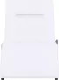 VidaXL Massage chaise longue met kussen kunstleer wit - Thumbnail 3