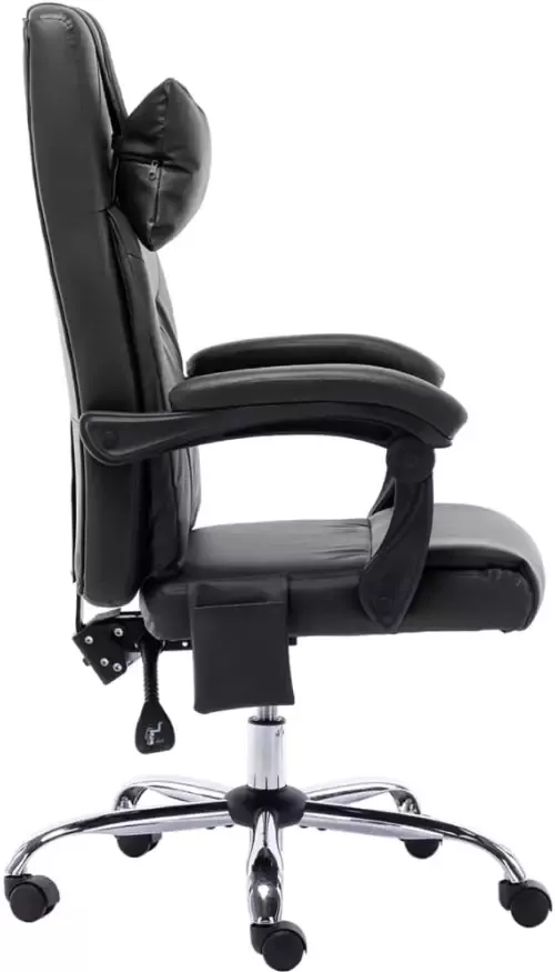VidaXL -Massage-kantoorstoel-kunstleer-zwart - Foto 4
