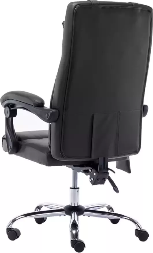 VidaXL -Massage-kantoorstoel-kunstleer-zwart - Foto 1