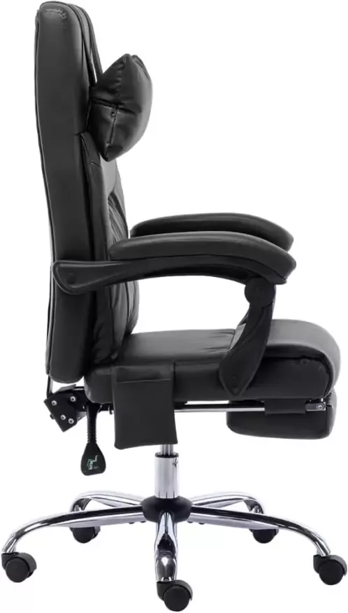 VidaXL -Massage-kantoorstoel-kunstleer-zwart - Foto 3