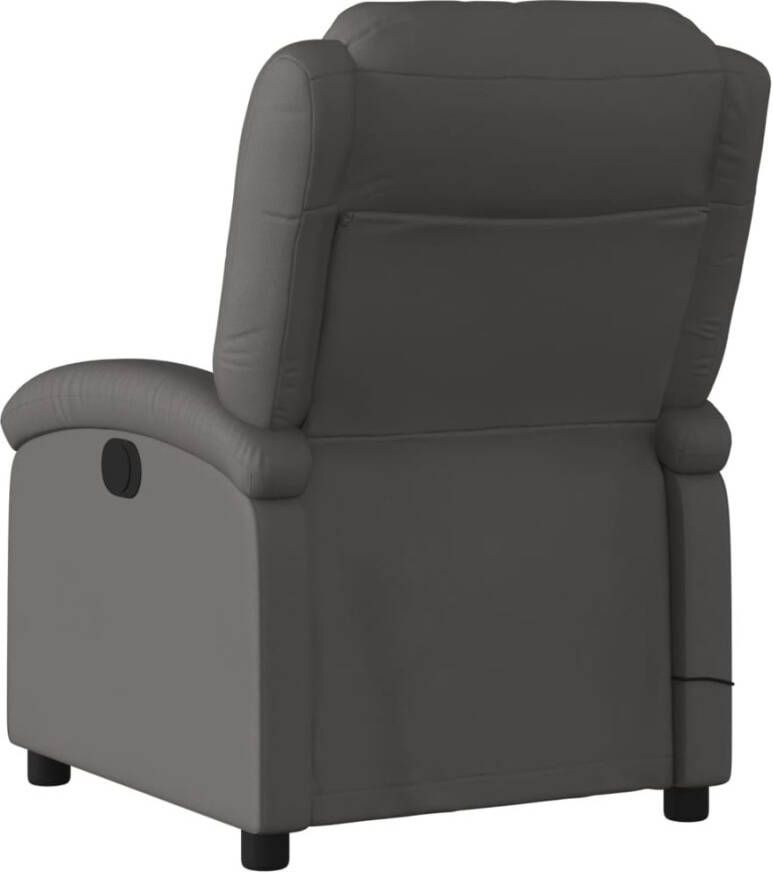 Vida XL vidaXL Massagestoel echt leer grijs-VXL-371796 - Foto 3