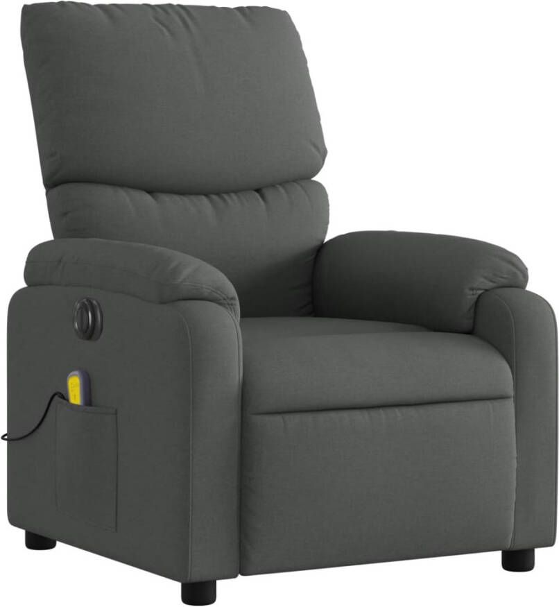 Vida XL Massagestoel elektrisch verstelbaar stof donkergrijs SKU: V3204813 - Foto 2