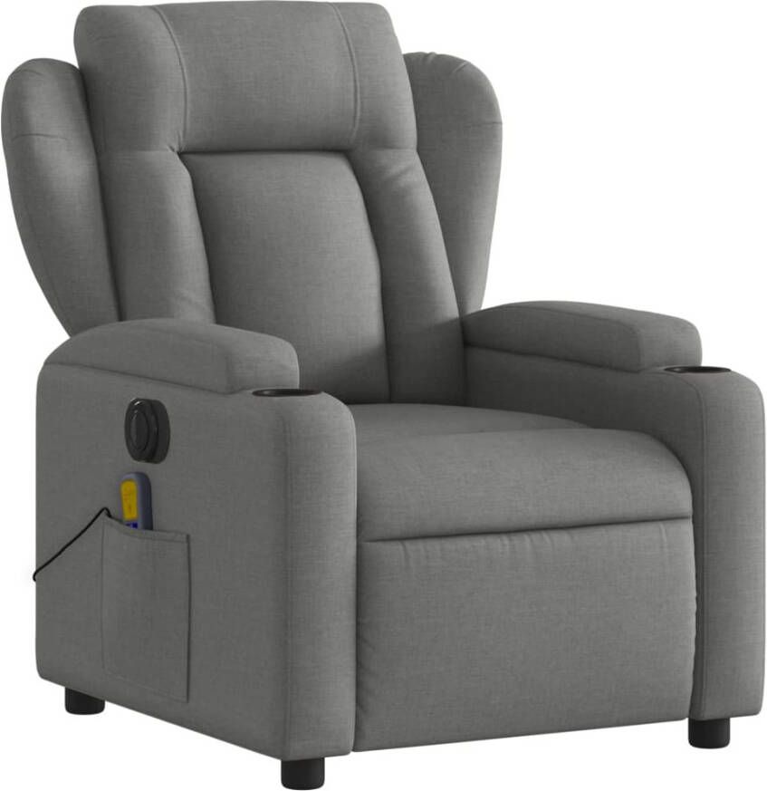 Vida XL vidaXL Massagestoel elektrisch verstelbaar stof donkergrijs-VXL-3204471 - Foto 3