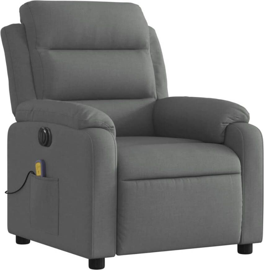 Vida XL vidaXL Massagestoel elektrisch verstelbaar stof donkergrijs-VXL-3204969 - Foto 4