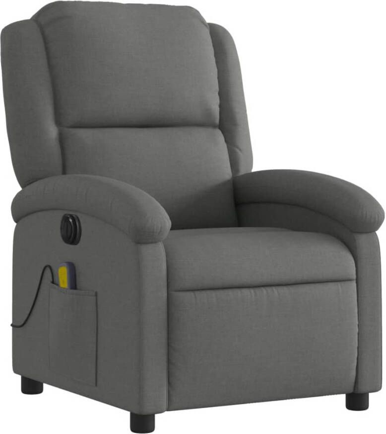 Vida XL Massagestoel elektrisch verstelbaar stof donkergrijs SKU: V3204153 - Foto 4