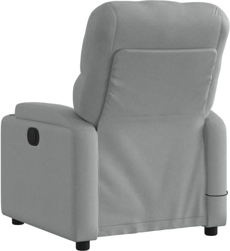 Vida XL Massagestoel elektrisch verstelbaar stof lichtgrijs SKU: V3204698 - Foto 3