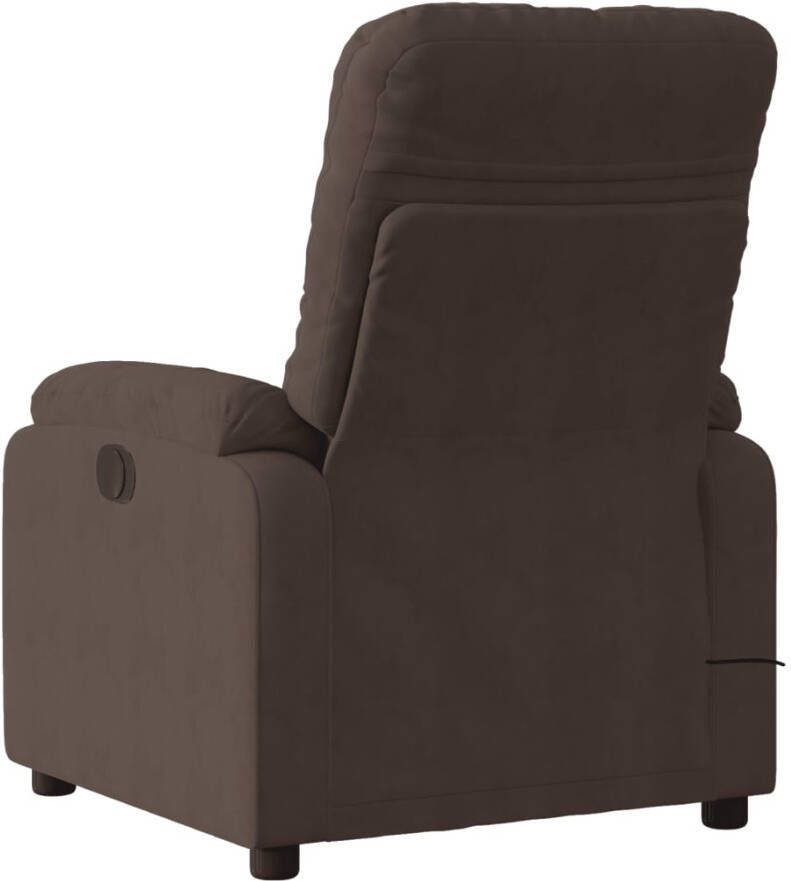 VidaXL Massagestoel microvezelstof bruin - Foto 3