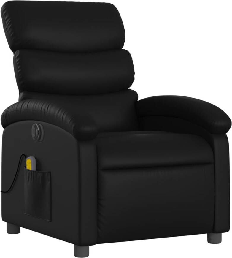 Vida XL Massagestoel verstelbaar elektrisch kunstleer zwart SKU: V3204033 - Foto 3