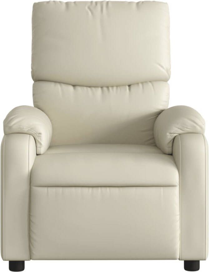 VidaXL Massagestoel verstelbaar kunstleer crème - Foto 3