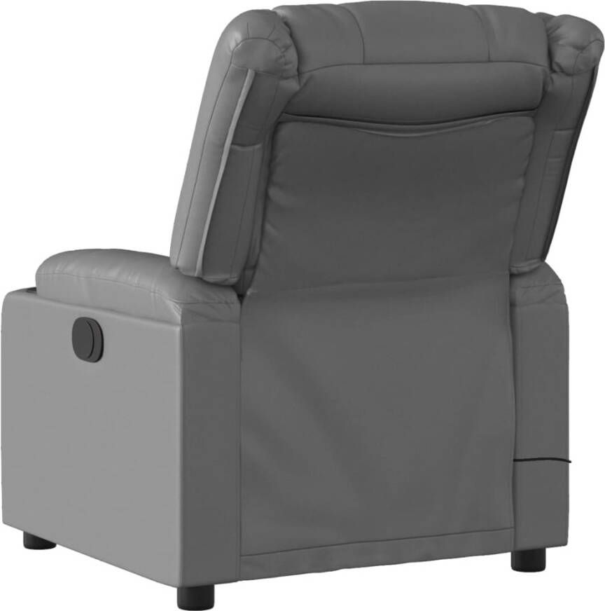 Vida XL vidaXL Massagestoel verstelbaar kunstleer grijs-VXL-374126 - Foto 3