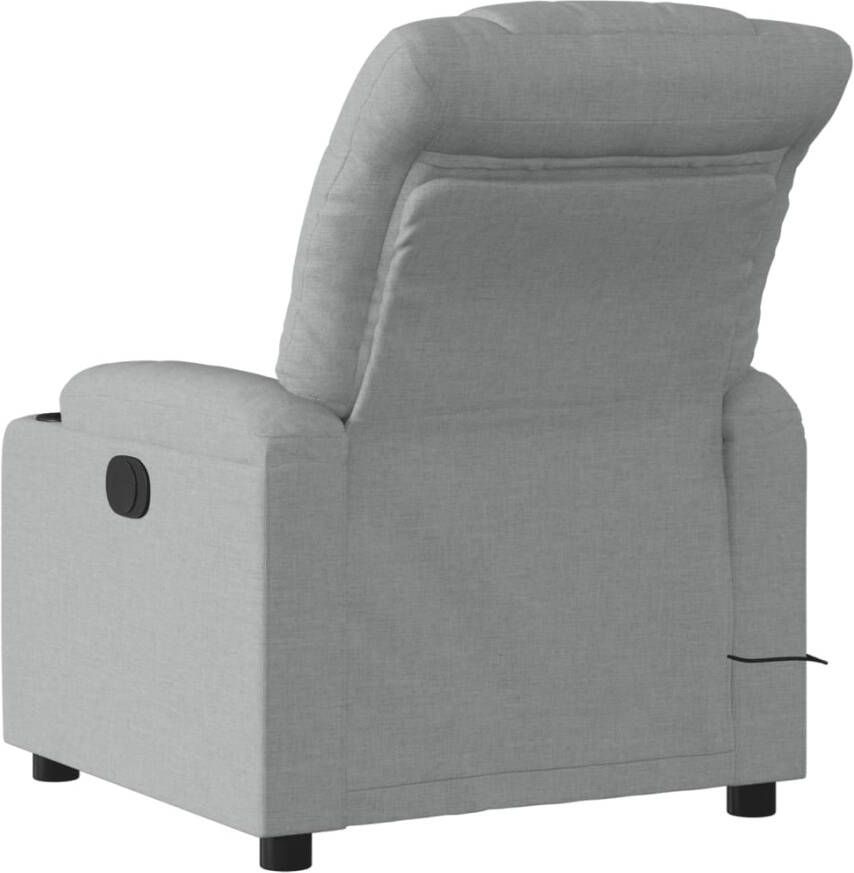 Vida XL vidaXL Massagestoel verstelbaar stof lichtgrijs-VXL-374156 - Foto 4
