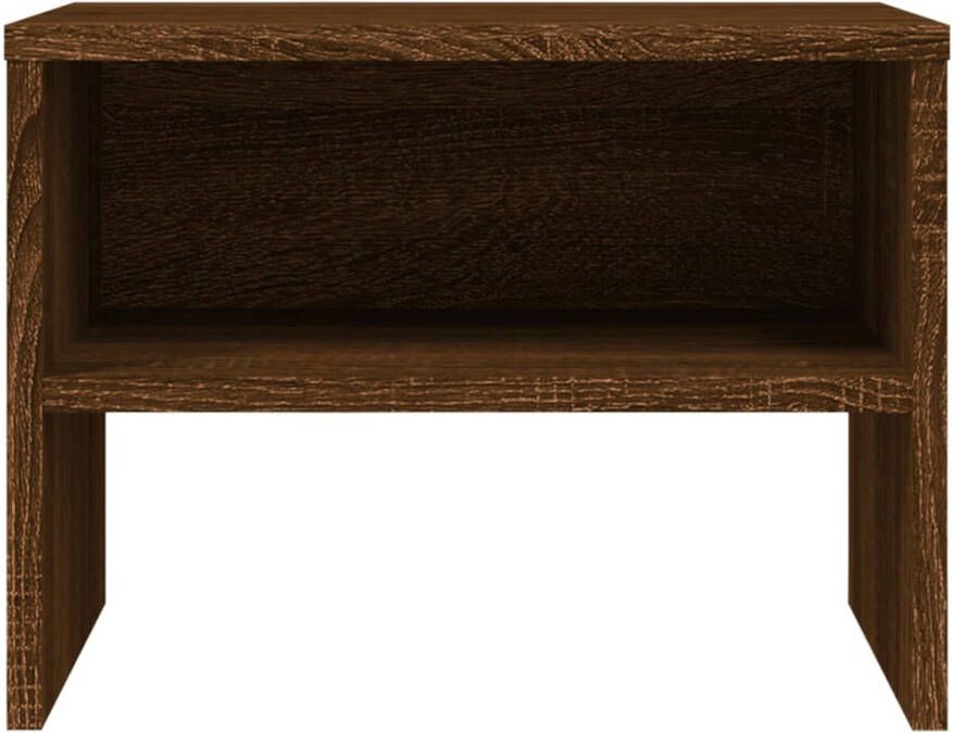VidaXL -Nachtkastje-40x30x30-cm-bewerkt-hout-bruineikenkleurig - Foto 4