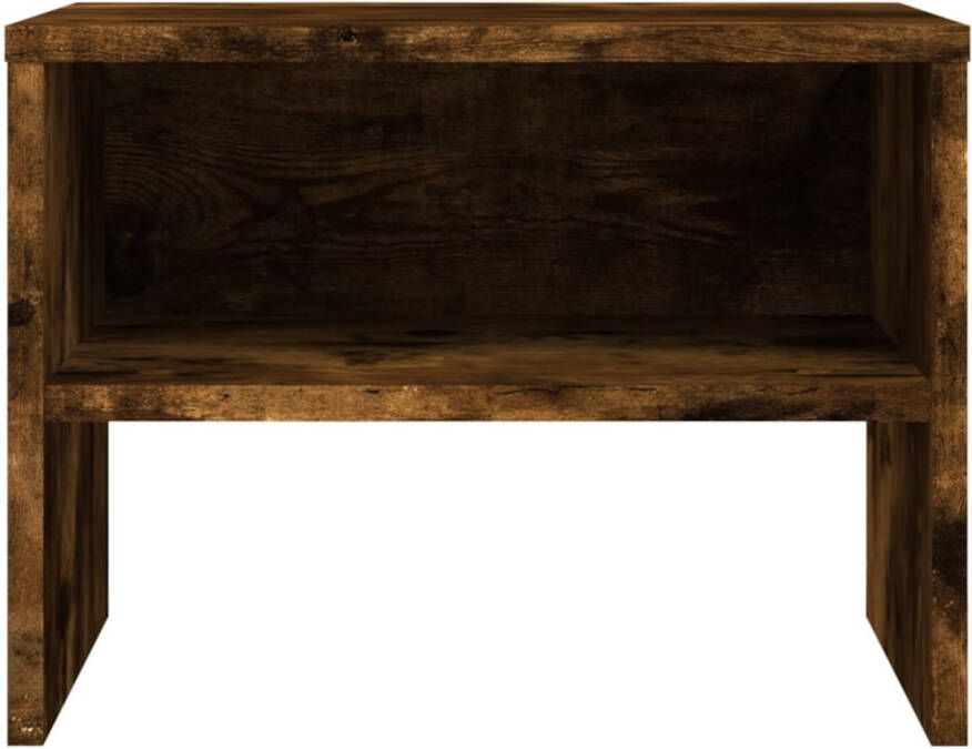 VidaXL -Nachtkastje-40x30x30-cm-bewerkt-hout-gerookt-eikenkleurig - Foto 4