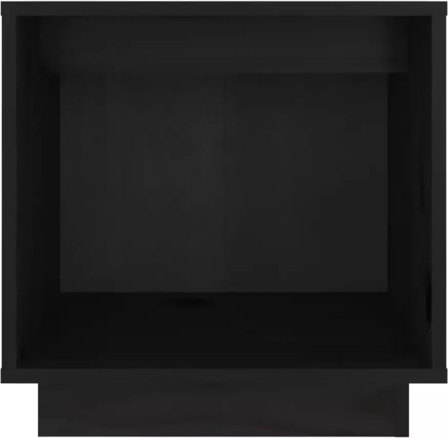 VidaXL -Nachtkastje-40x30x40-cm-massief-grenenhout-zwart - Foto 4