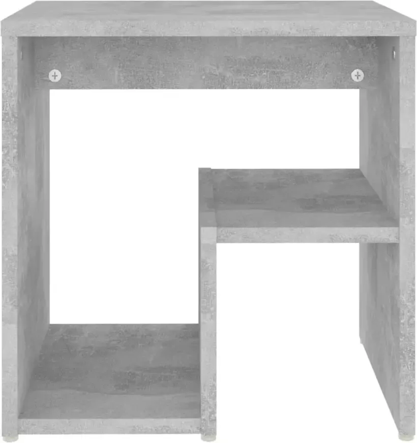 VidaXL -Nachtkastje-40x30x40-cm-spaanplaat-betongrijs - Foto 4