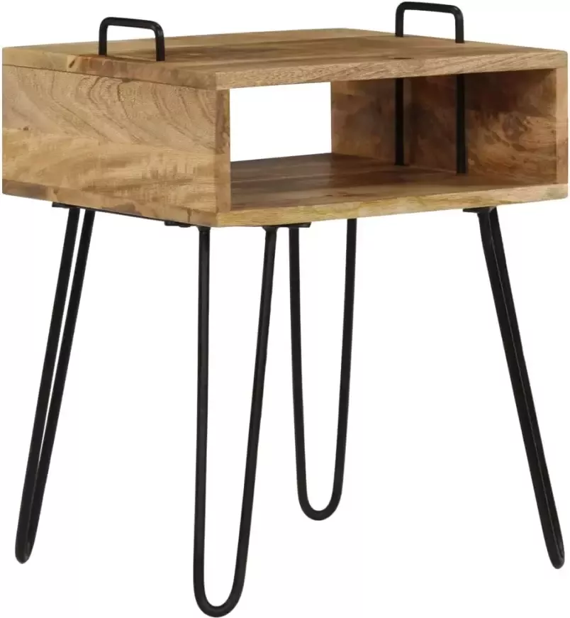 VidaXL -Nachtkastje-40x30x47-cm-massief-mangohout - Foto 3