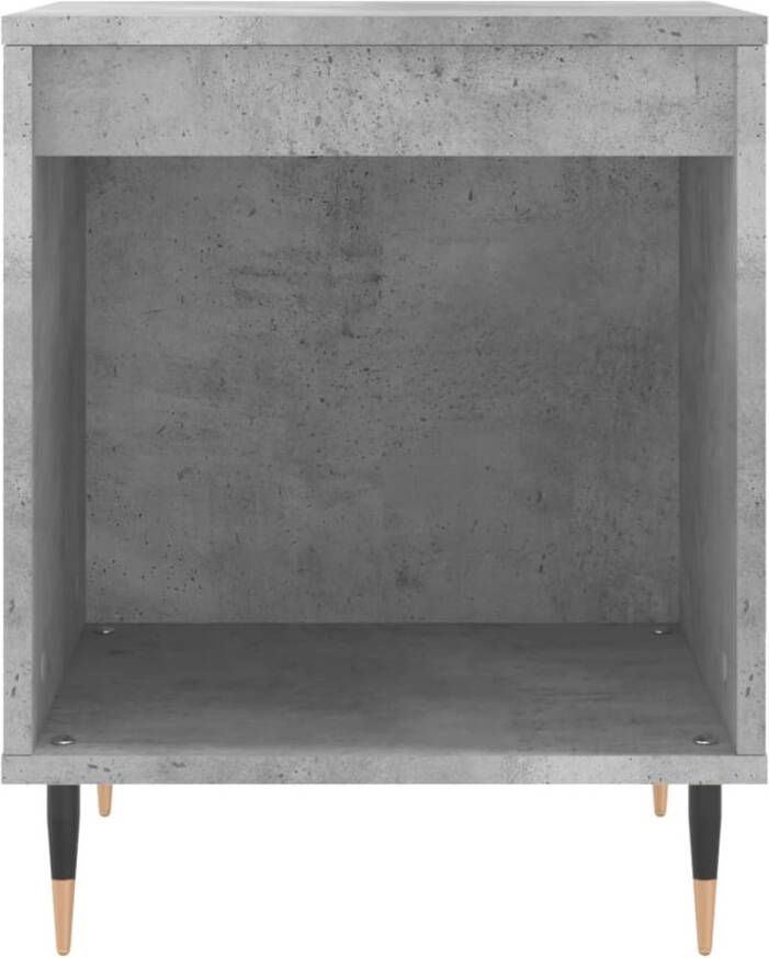 VidaXL -Nachtkastje-40x35x50-cm-bewerkt-hout-betongrijs - Foto 5