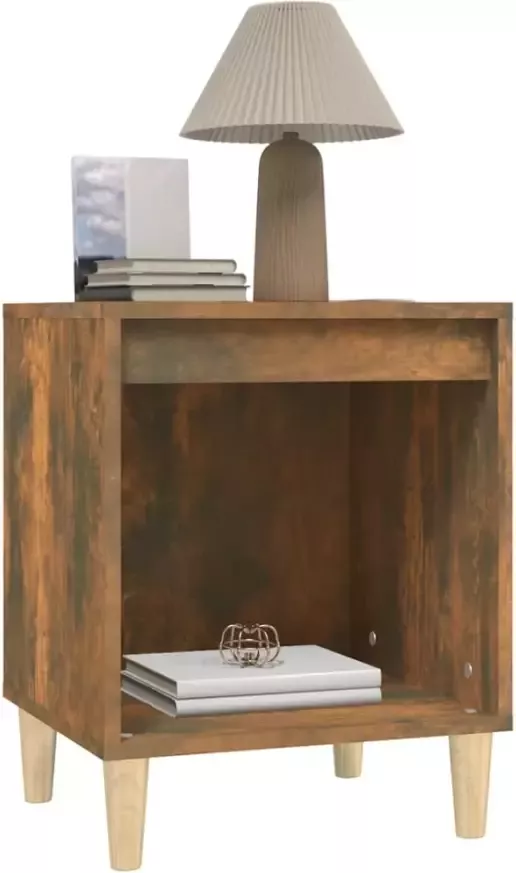 VidaXL -Nachtkastje-40x35x50-cm-gerookt-eikenkleurig - Foto 8