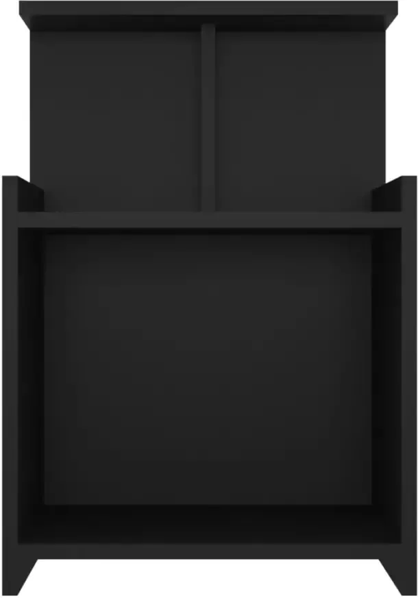 VidaXL -Nachtkastje-40x35x60-cm-spaanplaat-zwart - Foto 4