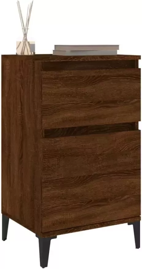 VidaXL -Nachtkastje-40x35x70-cm-bruineikenkleurig - Foto 5