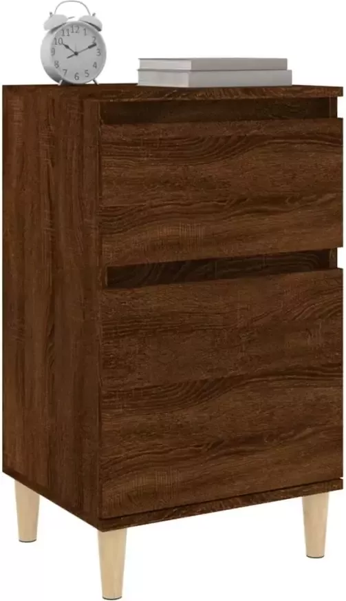 VidaXL -Nachtkastje-40x35x70-cm-bruineikenkleurig - Foto 4