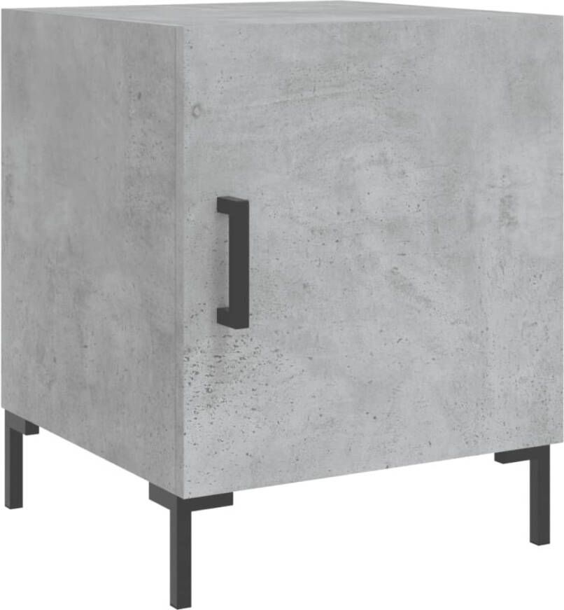 VidaXL -Nachtkastje-40x40x50-cm-bewerkt-hout-betongrijs - Foto 9