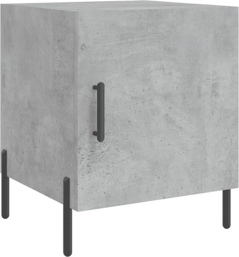 VidaXL -Nachtkastje-40x40x50-cm-bewerkt-hout-betongrijs - Foto 8