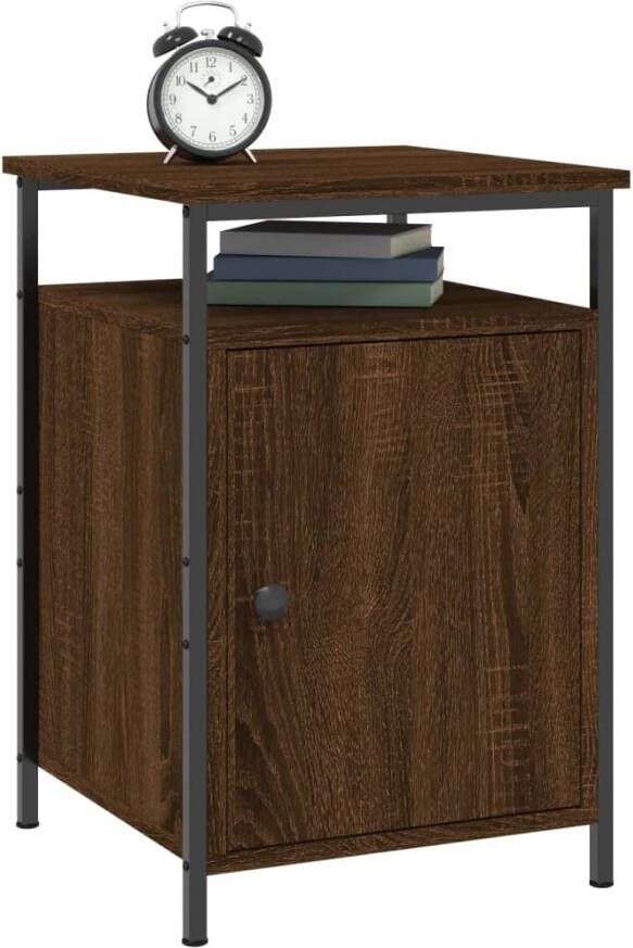 VidaXL -Nachtkastje-40x42x60-cm-bewerkt-hout-bruineikenkleurig - Foto 4