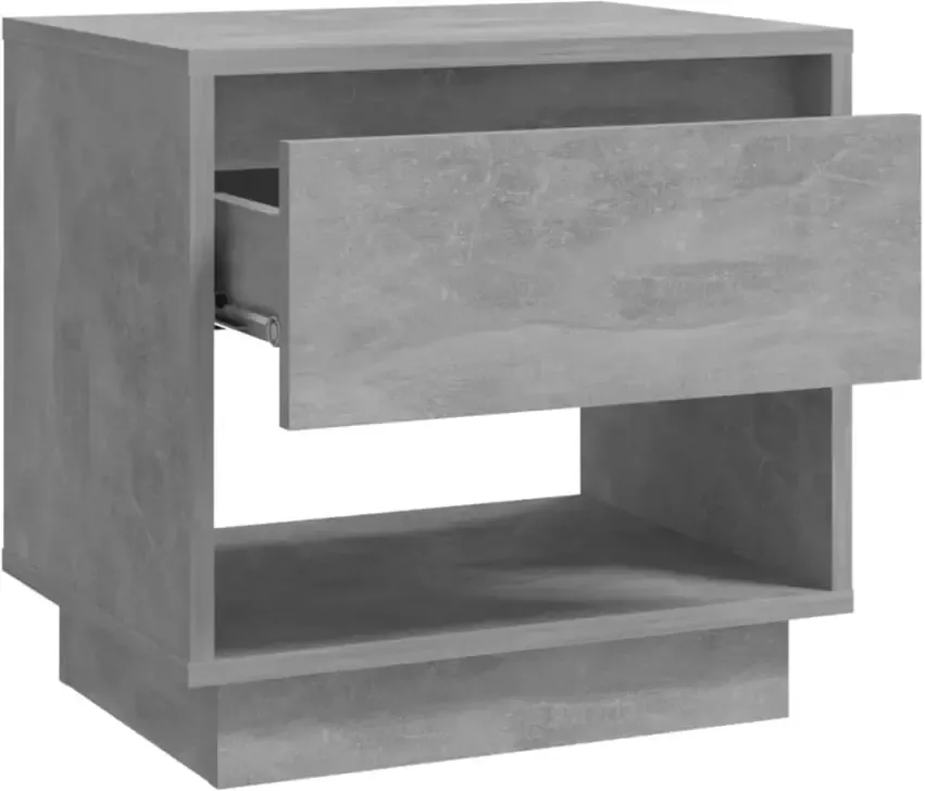 VidaXL -Nachtkastje-45x34x44-cm-bewerkt-hout-betongrijs - Foto 3