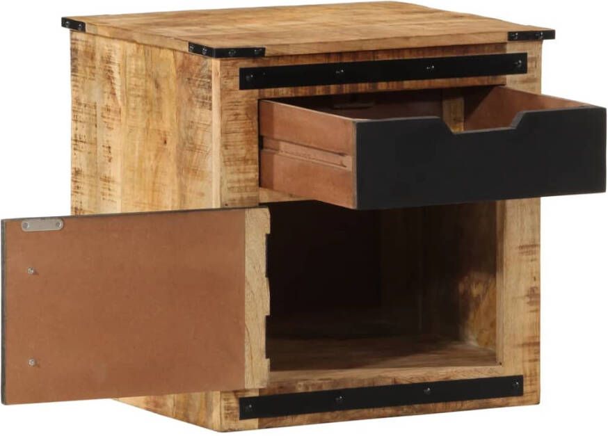 VidaXL -Nachtkastje-45x40x45-cm-massief-mangohout - Foto 4