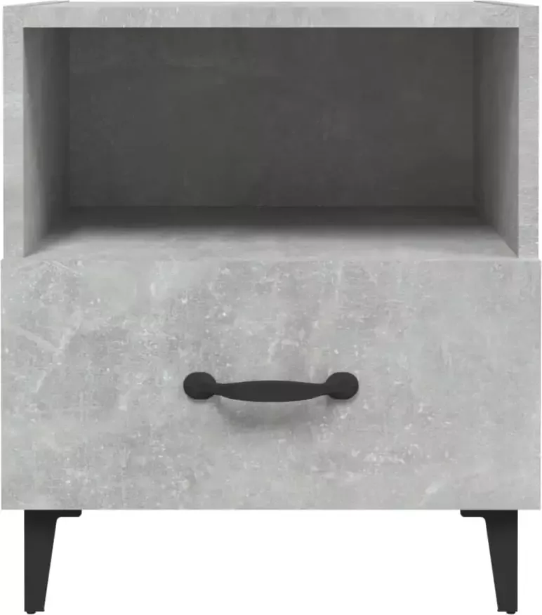 VidaXL -Nachtkastje-bewerkt-hout-betongrijs - Foto 4