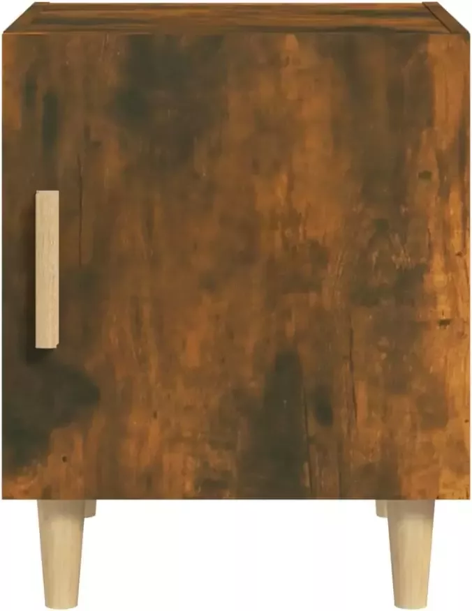 VidaXL -Nachtkastje-bewerkt-hout-gerookt-eikenkleurig - Foto 4