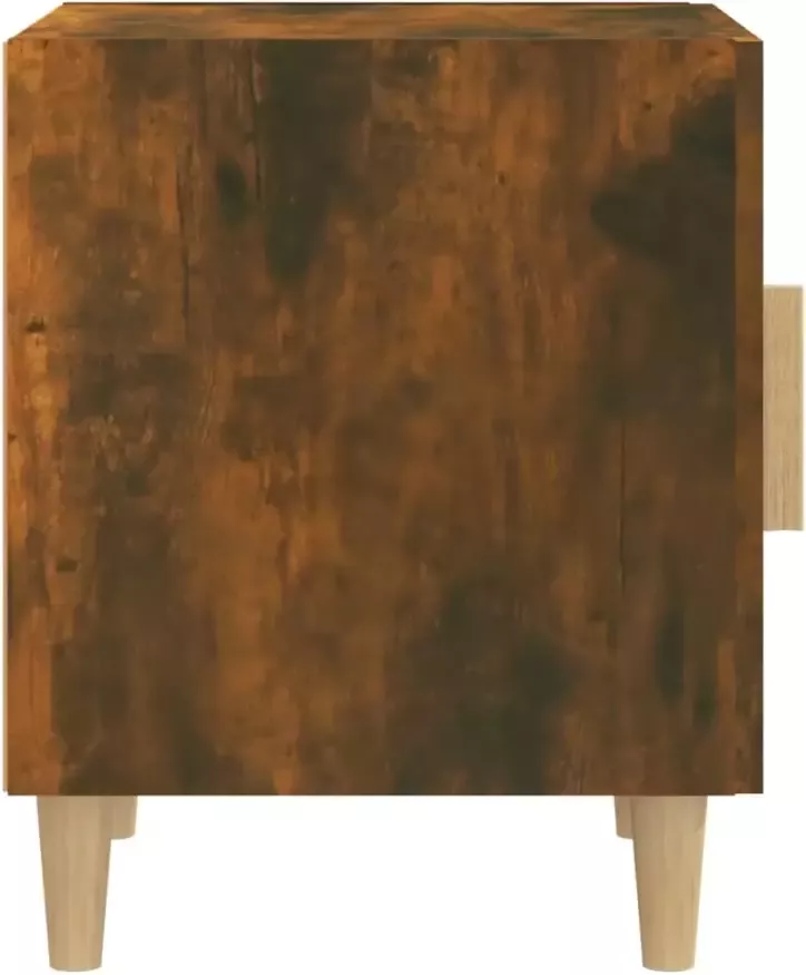 VidaXL -Nachtkastje-bewerkt-hout-gerookt-eikenkleurig - Foto 3