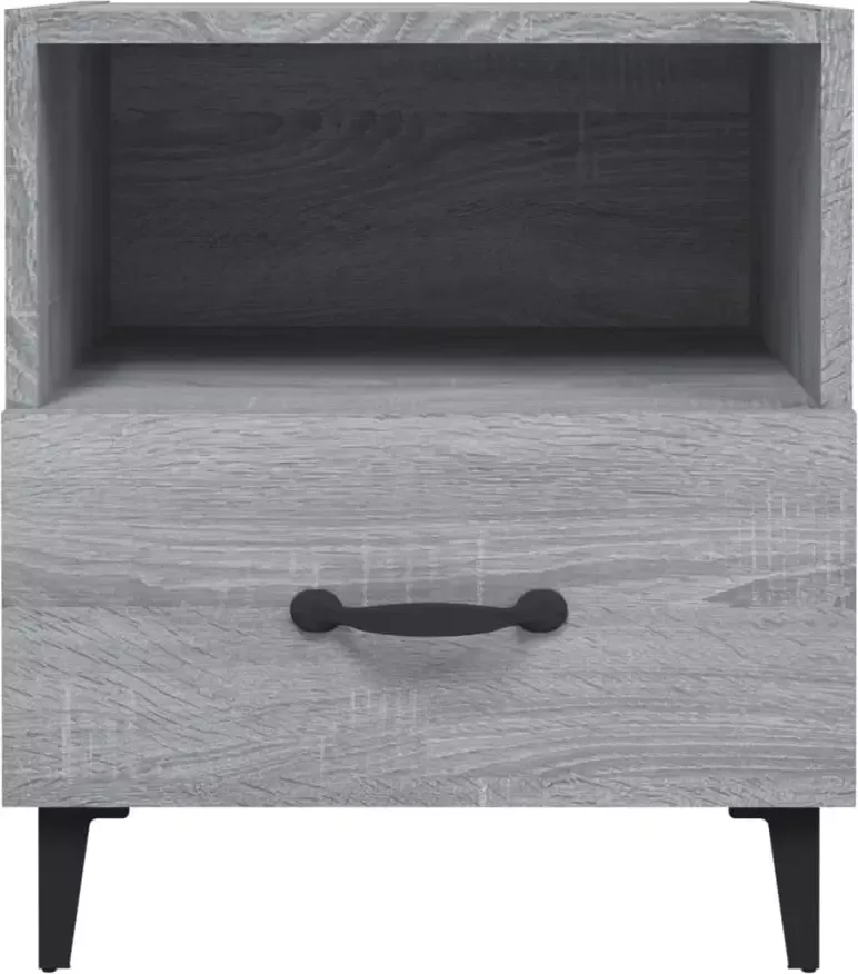 VidaXL -Nachtkastje-bewerkt-hout-grijs-sonoma-eikenkleurig - Foto 10