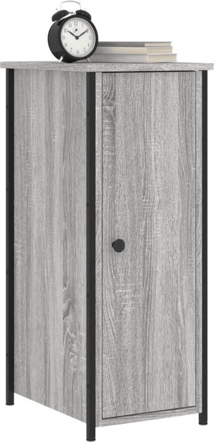 VidaXL -Nachtkastjes-2-st-32x42x80-cm-bewerkt-hout-grijs-sonoma-eiken - Foto 4