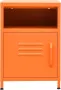 VIDAXL Nachtkastjes 2 st 35x35x51 cm staal oranje - Thumbnail 4