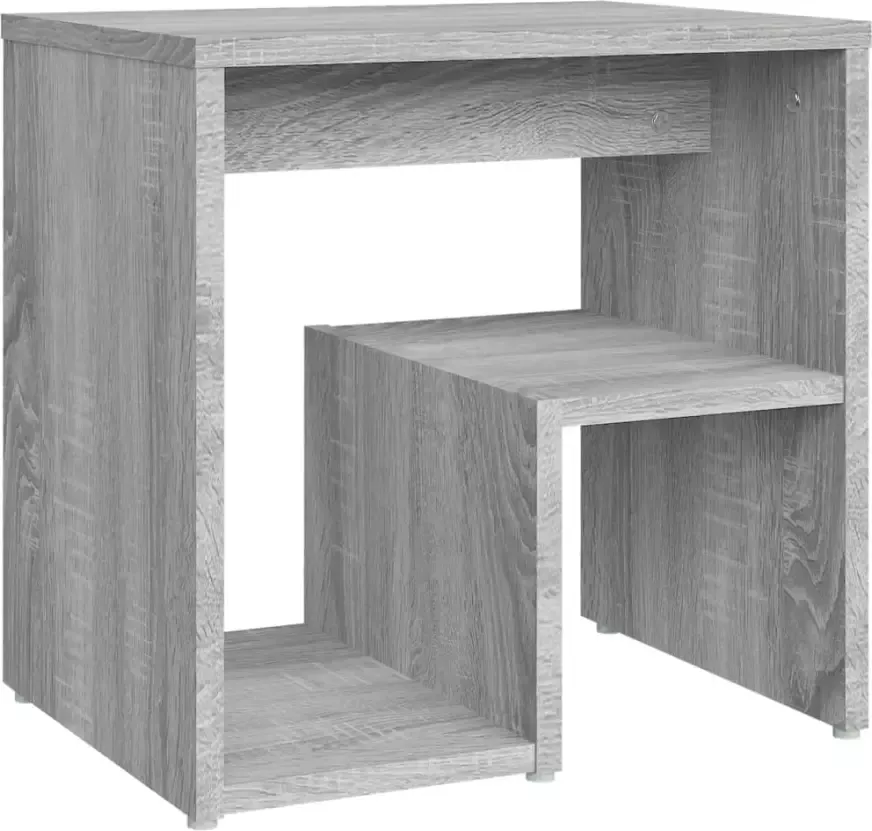 VidaXL -Nachtkastjes-2-st-40x30x40-cm-bewerkt-hout-grijs-sonoma-eiken - Foto 3