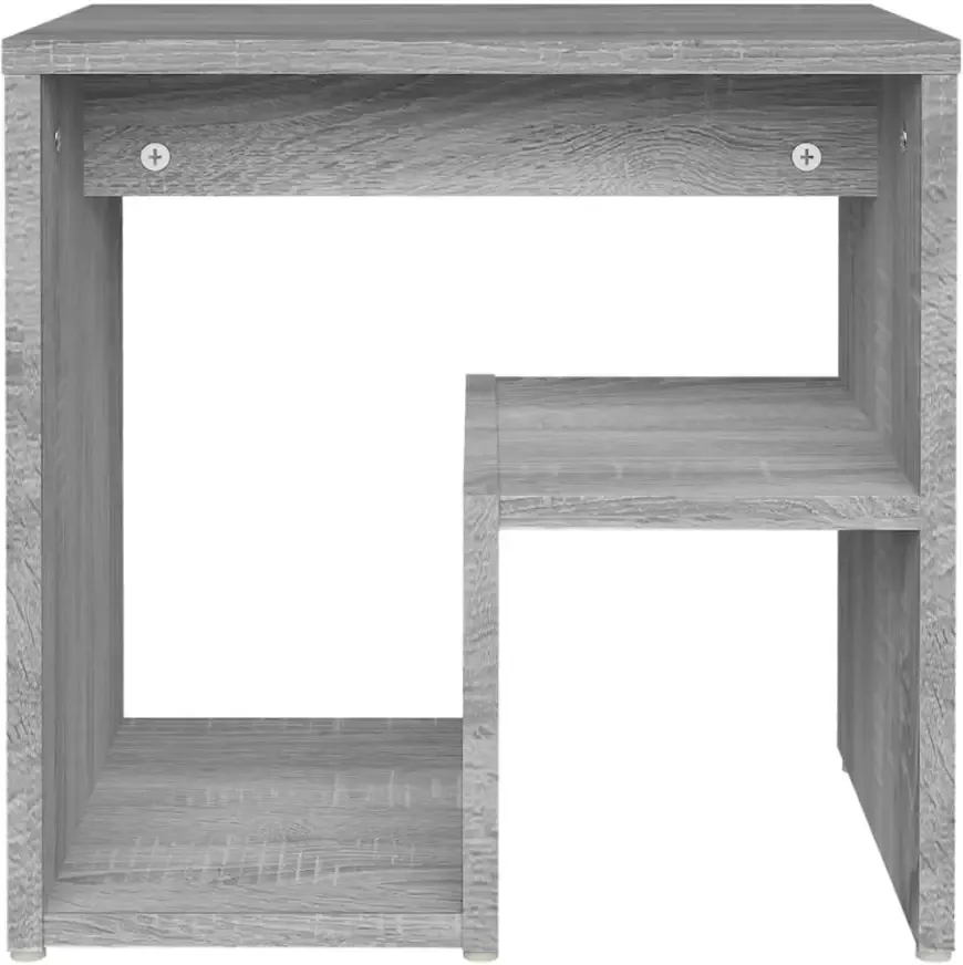 VidaXL -Nachtkastjes-2-st-40x30x40-cm-bewerkt-hout-grijs-sonoma-eiken - Foto 2