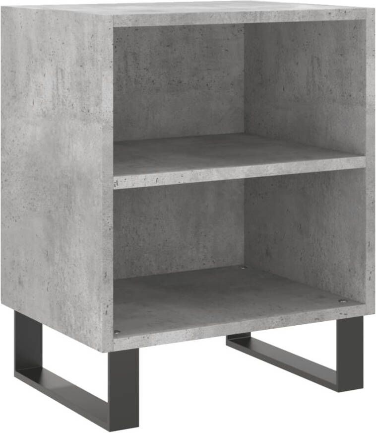 VidaXL -Nachtkastjes-2-st-40x30x50-cm-bewerkt-hout-betongrijs - Foto 4