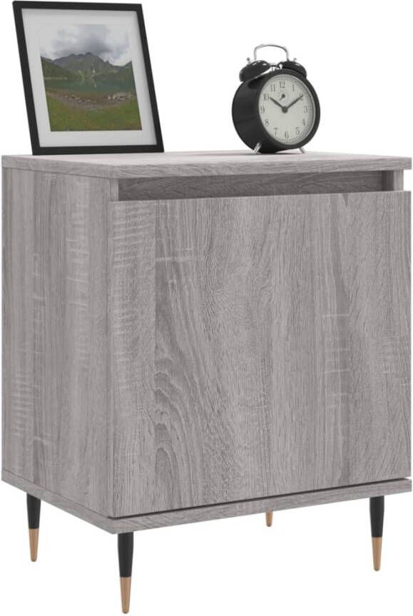 VidaXL -Nachtkastjes-2-st-40x30x50-cm-bewerkt-hout-grijs-sonoma-eiken - Foto 6