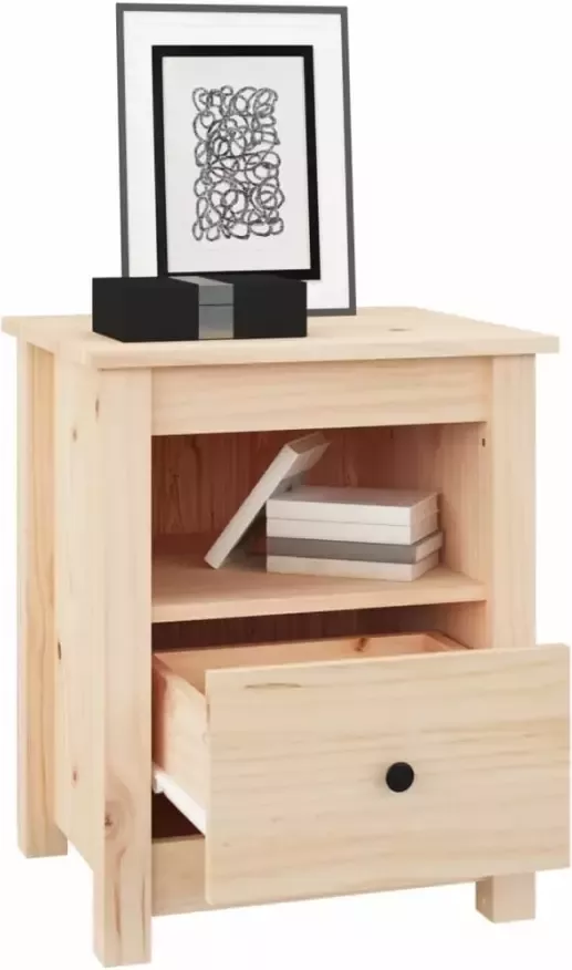 VidaXL -Nachtkastjes-2-st-40x35x49-cm-massief-grenenhout - Foto 2