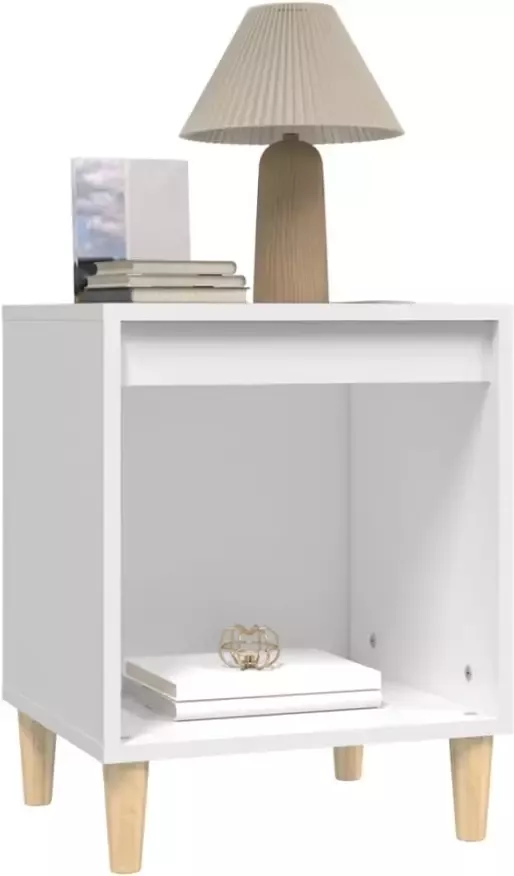 VidaXL -Nachtkastjes-2-st-40x35x50-cm-wit - Foto 4
