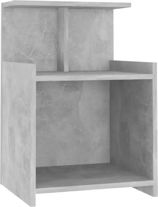 VidaXL -Nachtkastjes-2-st-40x35x60-cm-bewerkt-hout-betongrijs