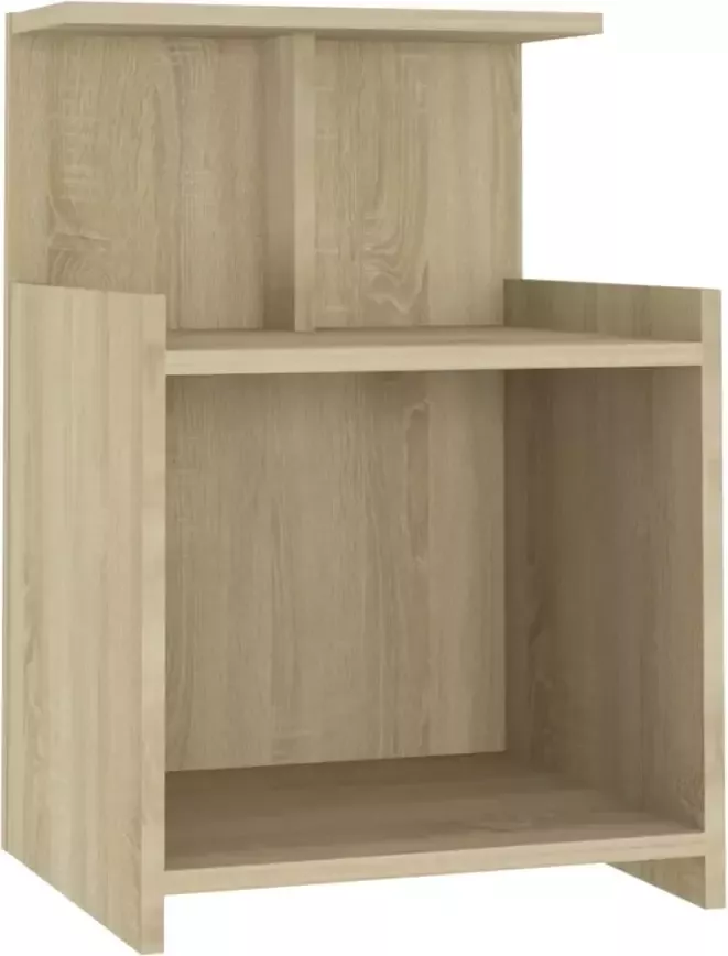 VidaXL -Nachtkastjes-2-st-40x35x60-cm-bewerkt-hout-sonoma-eikenkleurig