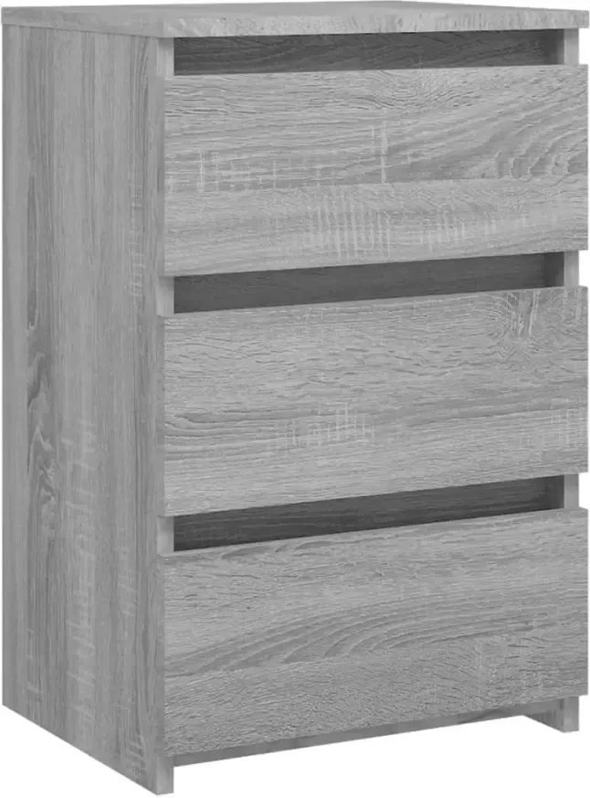 VidaXL -Nachtkastjes-2-st-40x35x62 5-cm-bewerkt-hout-grijs-sonoma-eiken - Foto 2