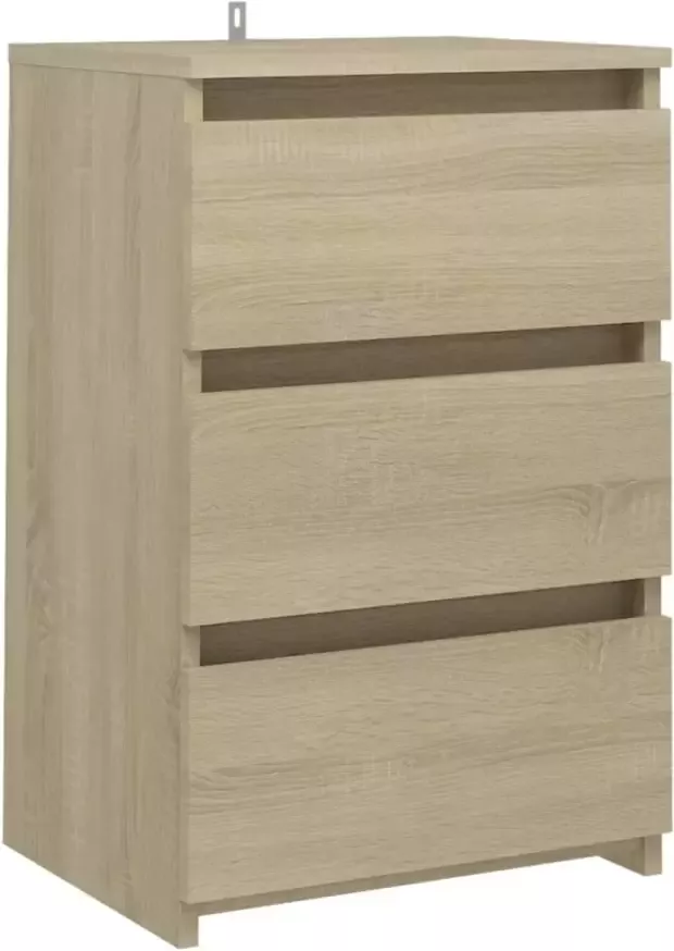 VidaXL -Nachtkastjes-2-st-40x35x62 5-cm-bewerkt-hout-sonoma-eikenkleur