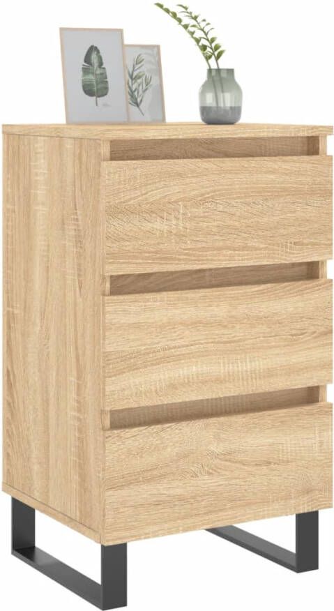 VidaXL -Nachtkastjes-2-st-40x35x69-cm-bewerkt-hout-sonoma-eikenkleurig - Foto 7