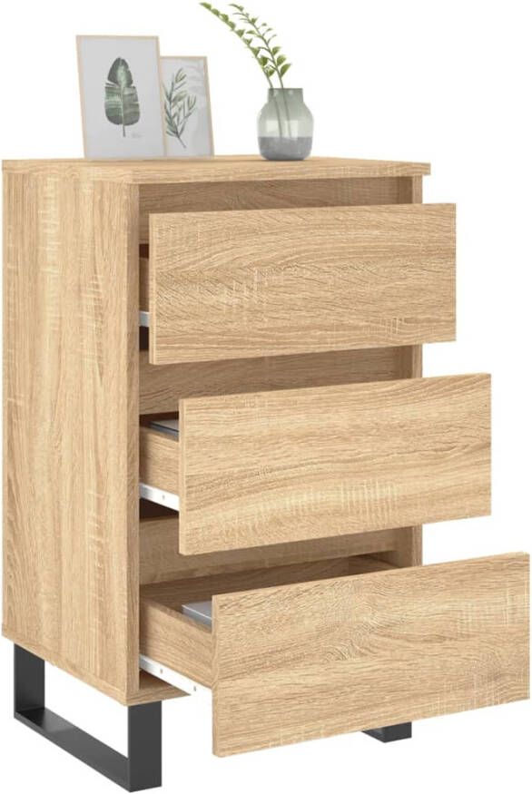 VidaXL -Nachtkastjes-2-st-40x35x69-cm-bewerkt-hout-sonoma-eikenkleurig - Foto 5